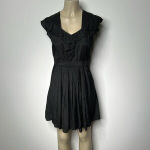 Fletcher by Lyell medium black dress with polka dots